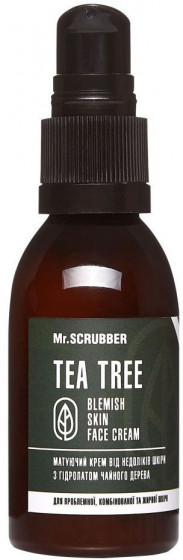 Mr.Scrubber Tea Tree Blemish Skin Face Cream - Крем для лица с гидролатом чайного дерева