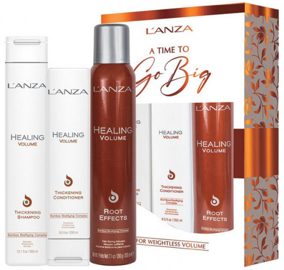 L'anza Healing Volume Holiday Trio Box - Подарочный набор для придания объема волосам - 1