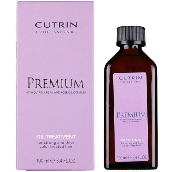 Cutrin Premium Protein Oil Treatment For Strong And Thickl Color Treated Hair - Масло аргана и семян мускусной розы для сильных и жестких окрашенных волос