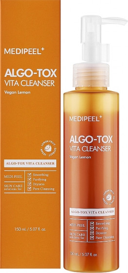 Medi Peel Algo-Tox Vita Cleanser Vegan Lemon - Гель для глубокого очищения лица с экстрактом лимона - 1