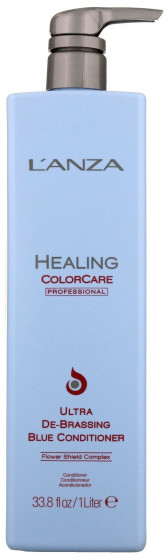 L'anza Healing Color Care De-Brassing Blue Conditioner - Антижелтый кондиционер для волос