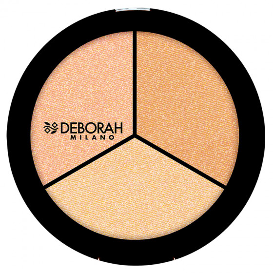 Deborah Highlighter Trio Palette - Хайлайтер для лица "Трио"