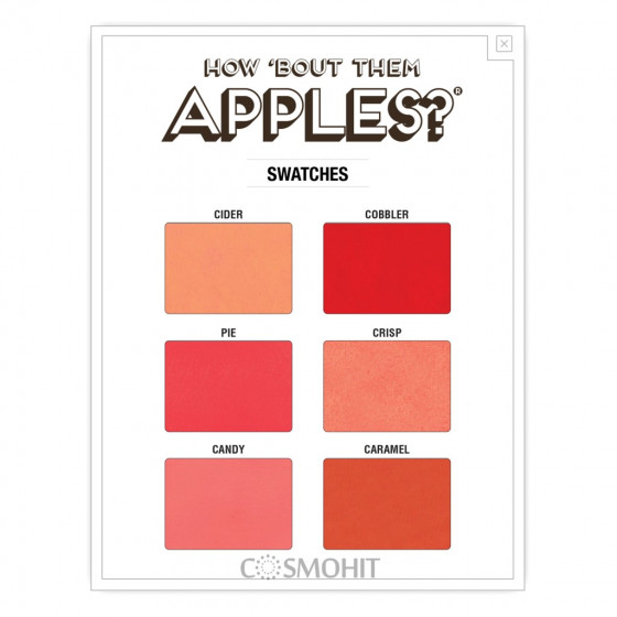 TheBalm How 'Bout Them Apples? Lip Palette - Палетка кремовых румян и помад - 3