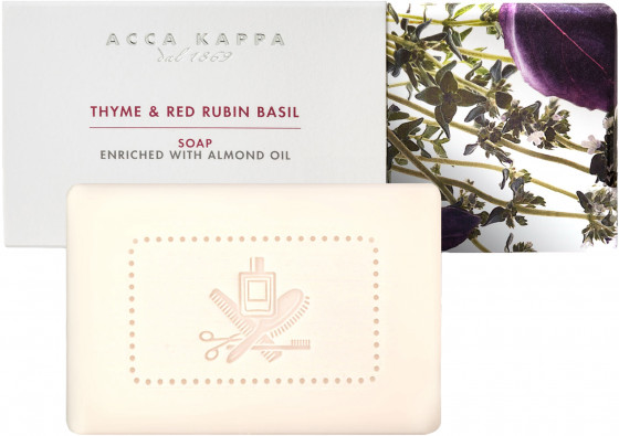 Acca Kappa Thyme & Red Rubin Basil Soap - Мыло "Тимьян и Красный Базилик"