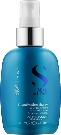 Alfaparf Semi Di Lino Curls Reactivating Spray - Восстанавливающий спрей для вьющихся волос