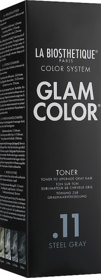 La Biosthetique Glam Color Toner Steel Gray .11 - Тонер с антижелтым эффектом для седых волос - 3