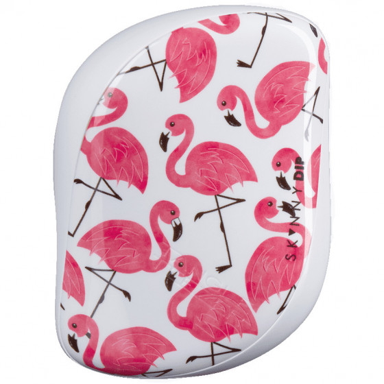 Tangle Teezer Compact Styler Flamingo Skinny Dip White - Щетка для волос