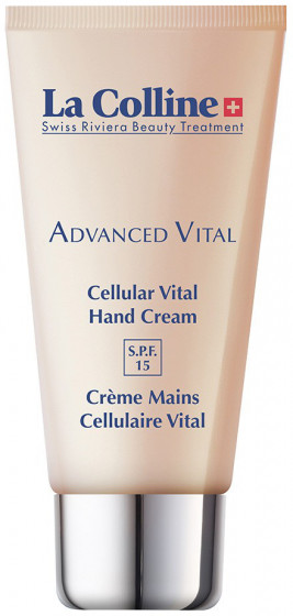 La Colline Cellular Advanced Vital Hand Cream SPF15 - Восстанавливающий крем для рук