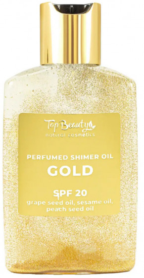 Top Beauty Perfumed Shimer Oil Gold SPF20 - Сухое парфюмированное сияющее масло (золото)