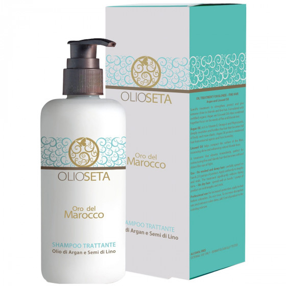 Barex Olioseta oro del Marocco Shampoo Trattante - Питательный шампунь с маслом арганы и маслом семян льна "Золото Марокко" - 1