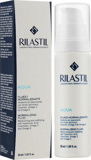 Rilastil Aqua Normalizing Fluid - Нормализующий флюид для лица с матирующим эффектом - 1