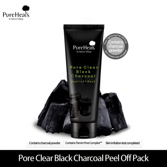 PureHeal's Pore Clear Black Charcoal Cleansing Foam - Пенка с черным углем для очищения пор от загрязнений - 2