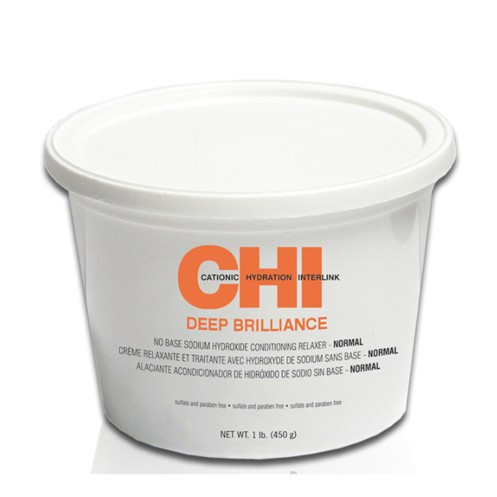 Chi Deep Brilliance No Base Sodium Hydroxide Conditioning Relaxer - Normal - Система релаксации структурированных волос - нормальная 450 г