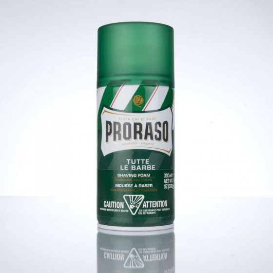 Proraso Green Line Refreshing Shaving Foam - Освежающая и тонизирующая пена для бритья - 1