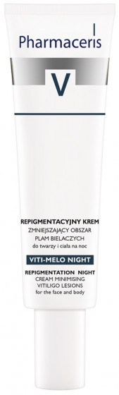 Pharmaceris V Repigmentation Night Cream Viti-Melo - Репигментационный ночной крем сокращающий область пятен витилиго