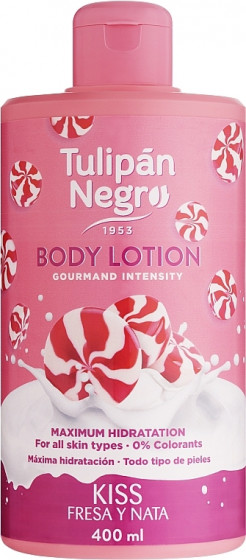 Tulipan Negro Kiss Strawberry & Cream Body Lotion - Лосьон для тела "Клубнично-кремовый поцелуй"