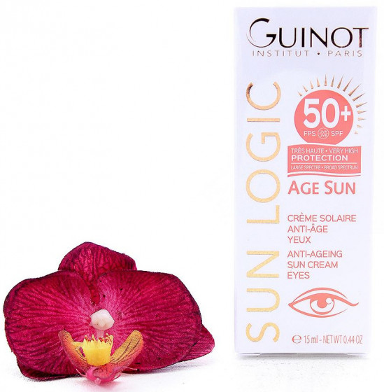 Guinot Age Sun Anti-Ageing Sun Cream Eyes SPF50+ - Антивозрастной крем от солнца для кожи вокруг глаз - 1