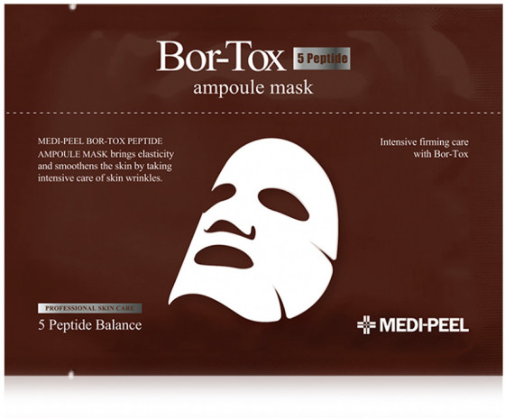 Medi Peel Bor-Tox Peptide Ampoule Mask - Ампульная лифтинг-маска для лица с пептидным комплексом