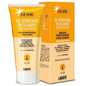 GUAM Supreme Solare Corpo Bassa Protezione SPF 6 - Солнцезащитный крем водостойкий "легкая защита" с SPF6