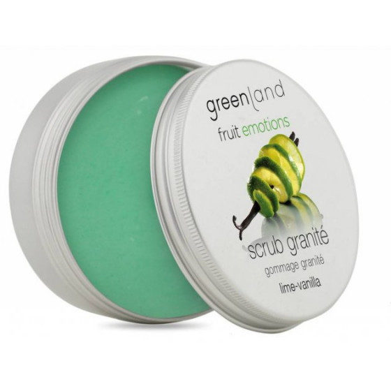 Greenland Fruit Emotions Scrub Granite Lime-Vanilla - Скраб-щербет для тела Лайм-Ваниль