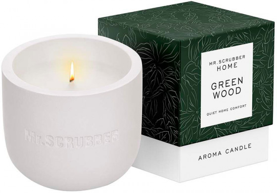 Mr.Scrubber Home Aroma Candle "Green Wood" - Ароматическая свеча