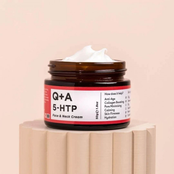 Q+A 5-HTP Face & Neck Cream - Крем для лица и шеи - 2