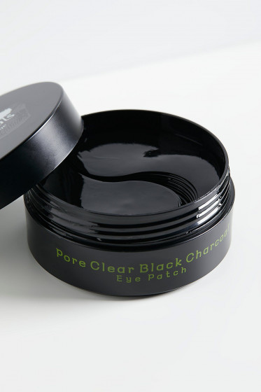 PureHeal's Pore Clear Black Charcoal Eye Patch - Омолаживающие патчи с черным углем для кожи вокруг глаз - 1