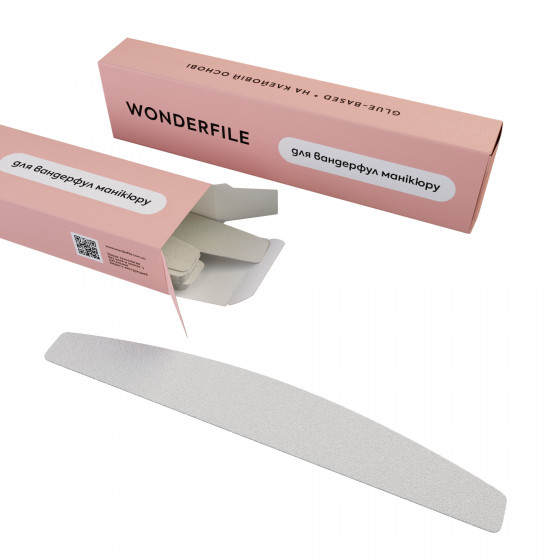 Wonderfile WFG162/150 - Клеевые файлы полумесяц, 162/24, 150 грит