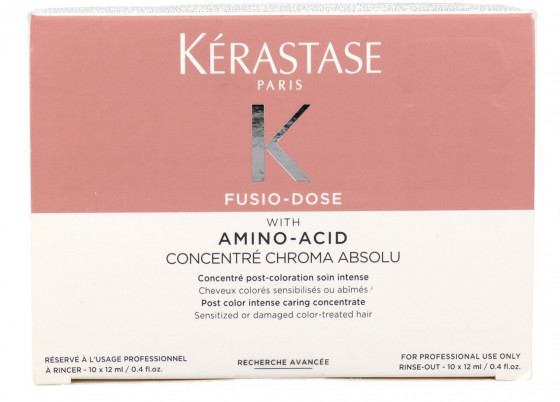 Kerastase Fusio Dose Chroma Absolu With Amino-Acid Concentre - Концентрат для поврежденных, чувствительных и окрашенных волос - 1