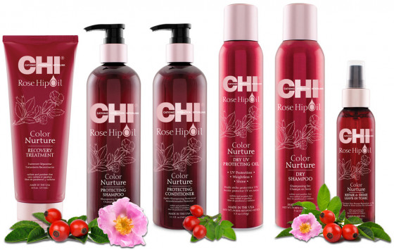 CHI Rose Hip Oil Color Nurture Protecting Conditioner - Защитный кондиционер с маслом шиповника - 1