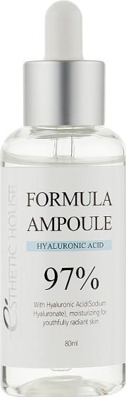 Esthetic House Formula Ampoule Hyaluronic Acid 97% - Увлажняющая сыворотка для лица с гиалуроновой кислотой