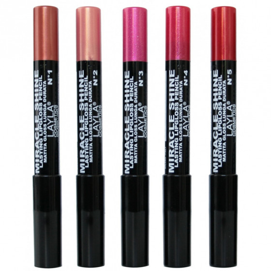 Layla Miracle Shine Lasting Lipgloss Pencil - Стойкий блеск-карандаш для губ №004 - 1