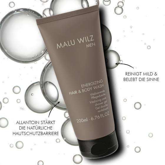 Malu Wilz Men Energizing Hair & Body Wash - Мужской энергизирующий гель для душа - 1