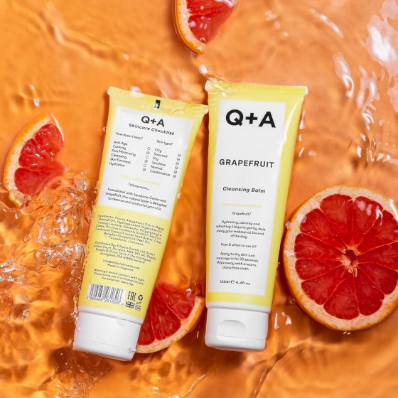 Q+A Grapefruit Cleansing Balm - Очищающий бальзам для лица с грейпфрутом - 5