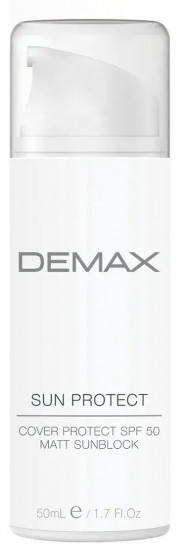 Demax Sun Protect Cover Protect Spf 50 Matt Sunblock - Защитный матирующий санблок SPF 50