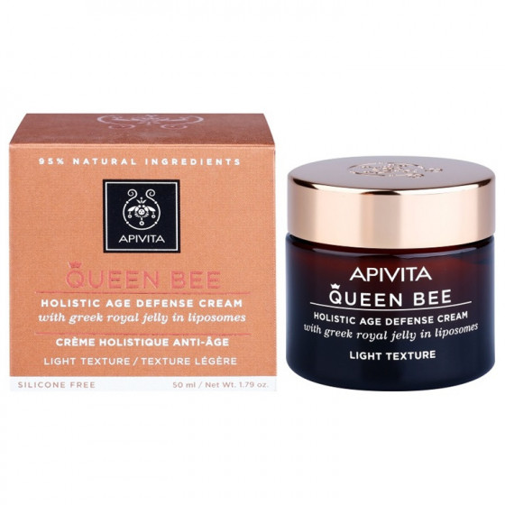 Apivita queen bee light texture age defense cream - Легкий крем для комплексной защиты от старения кожи - 1