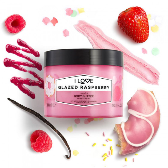 I Love Glazed Raspberry Body Butter - Масло для тела "Глазированная малина" - 1