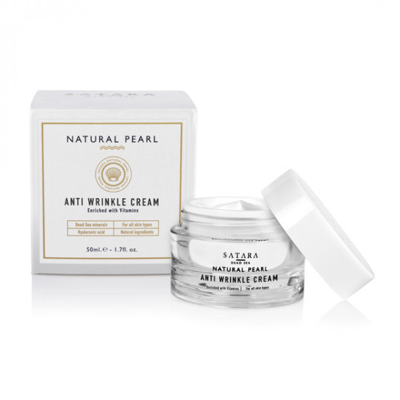 Satara Natural Pearl Anti Wrinkle Cream - Крем против морщин с витаминами - 2