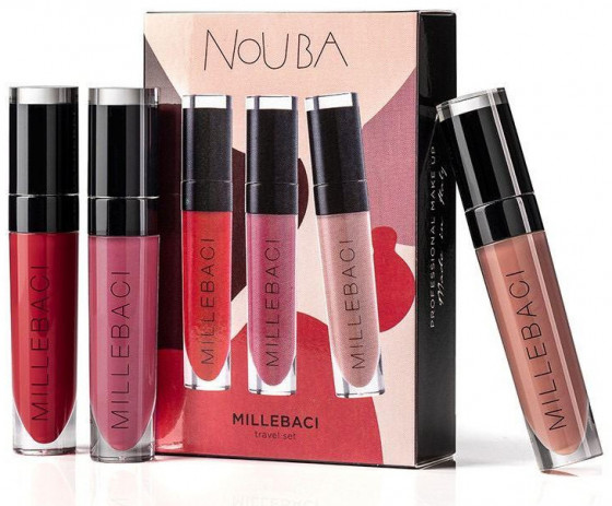 Nouba Millebaci Travel Colorful Set - Набор стойких помад