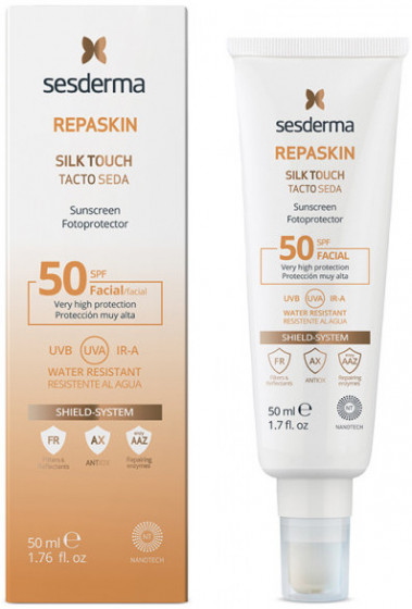 Sesderma Repaskin Silk Touch Facial SPF50 - Солнцезащитный крем для лица