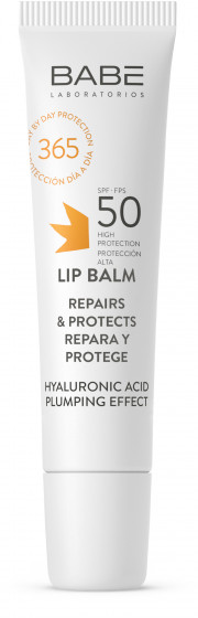 Babe Laboratorios Sun Protection Lip Balm SPF50 - Солнцезащитный бальзам для губ с гиалуроновой кислотой