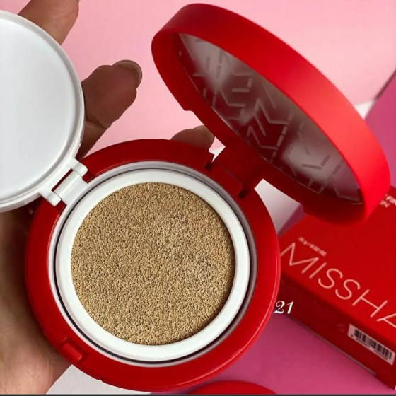 Missha Velvet Finish Cushion SPF 50+/PA+++ - Тональный кушон для лица с матовым финишем - 6