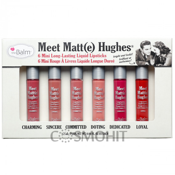 TheBalm Meet Matte Hughes Mini Kit Vol. 1 - Мини набор матовых помад для губ