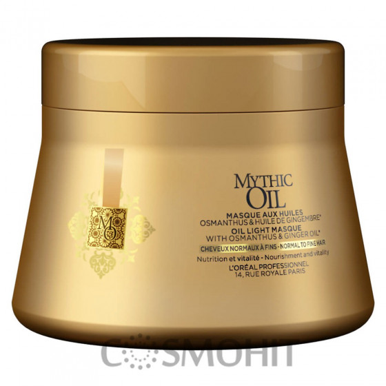 L’Oreal Professionnel Mythic Oil Light Oil Masque - Питательная маска для нормальных и тонких волос