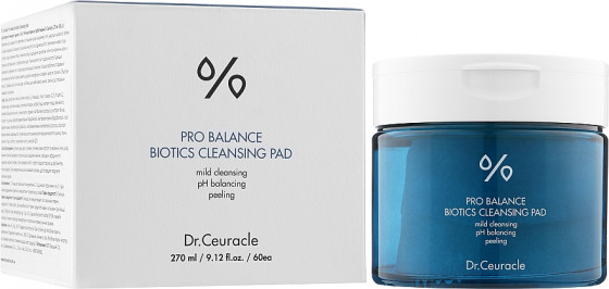 Dr.Ceuracle Pro Balance Biotics Cleansing Pad - Очищающие пады с пробиотиками, PHA и LHA кислотами