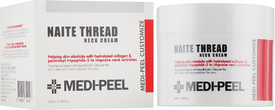 Medi Peel Naite Thread Neck Cream - Лифтинг-крем для шеи с пептидным комплексом - 1