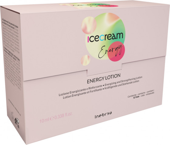 Inebrya Ice Cream Energy Lotion Intensive Ampoules - Лосьон против выпадения волос - 1