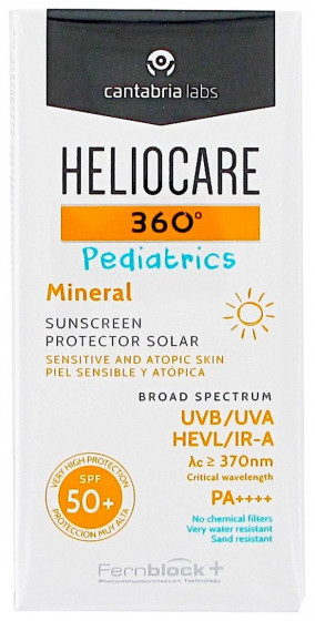 Cantabria Heliocare 360º Pediatrics Mineral SPF50+ - Детский солнцезащитный минеральный крем