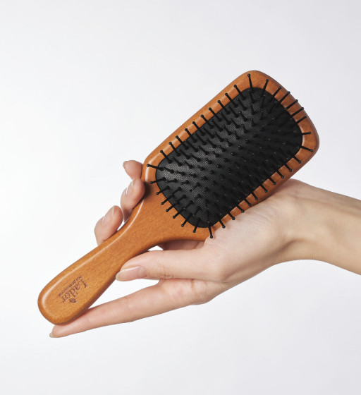 La'dor Middle Wooden Paddle Brush - Профессиональная деревянная расческа для волос - 4