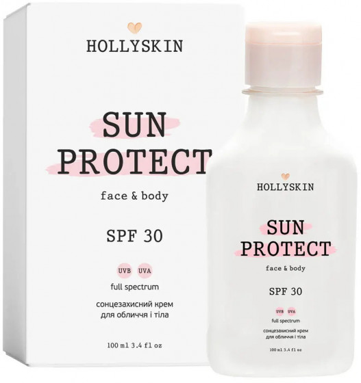 Hollyskin Sun Protect Face & Body Sun Cream SPF30 - Солнцезащитный крем для лица и тела - 1